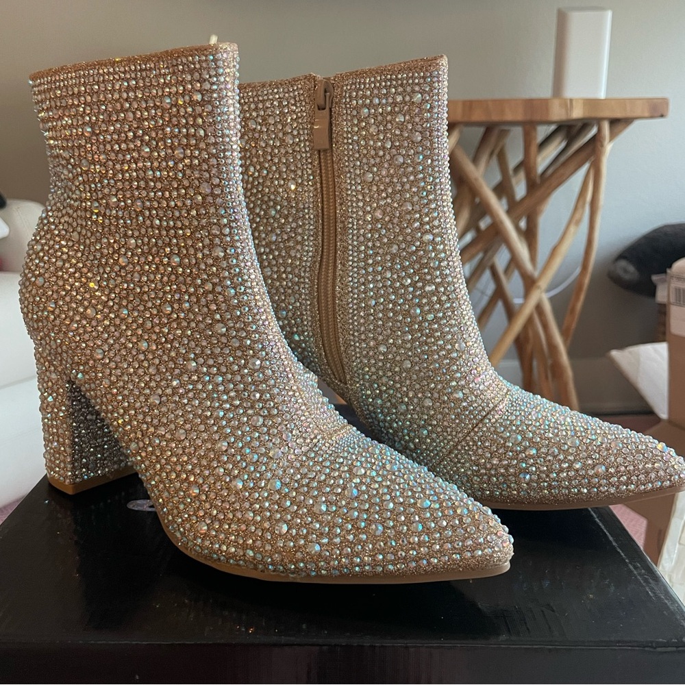 RHINESTONE BOOTIES